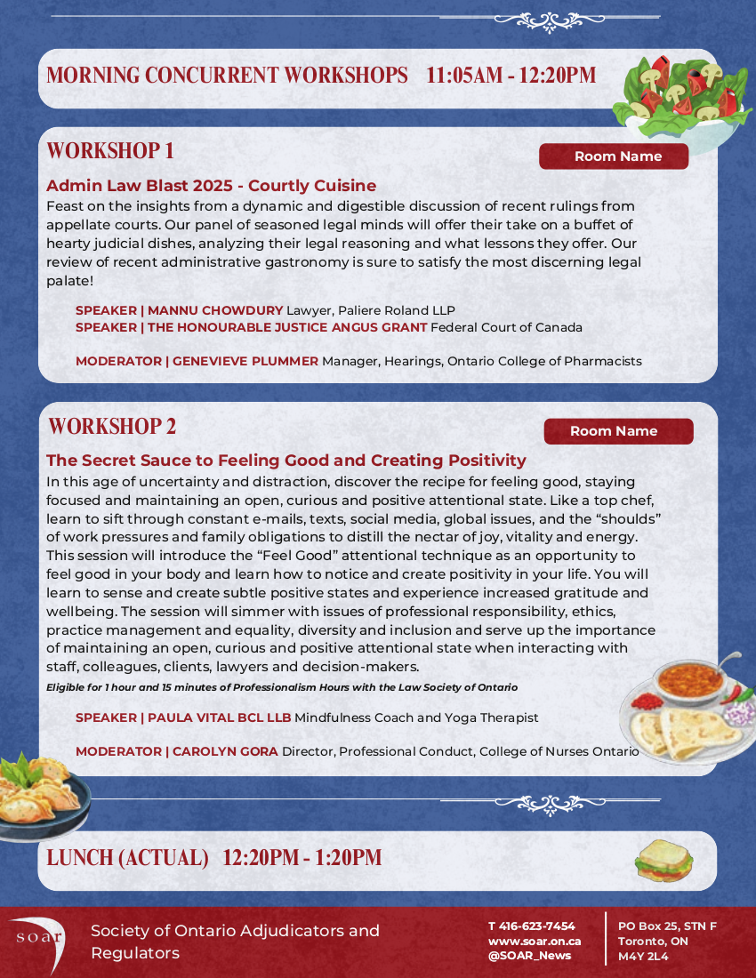 SOAR's 37th Annual Conference program page 3