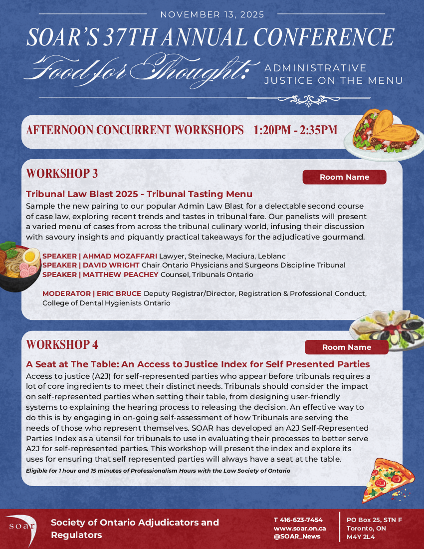 SOAR's 37th Annual Conference program page 4
