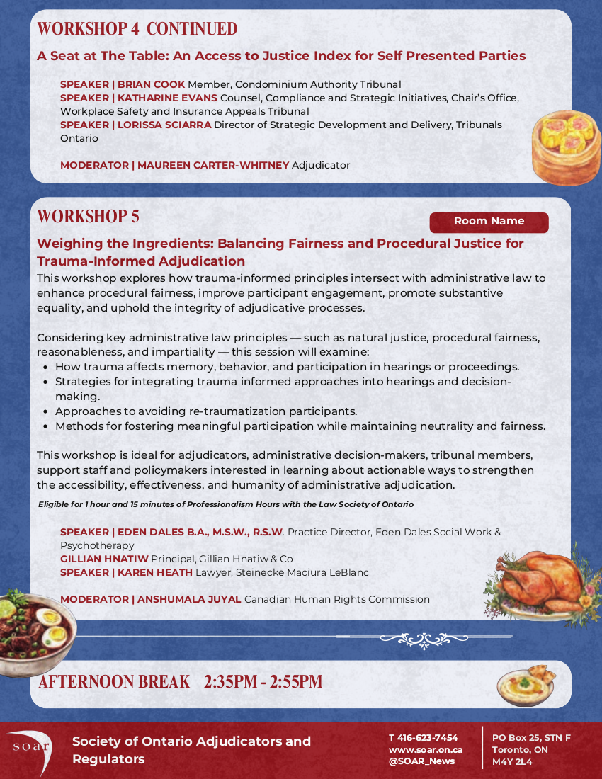 SOAR's 37th Annual Conference program page 5