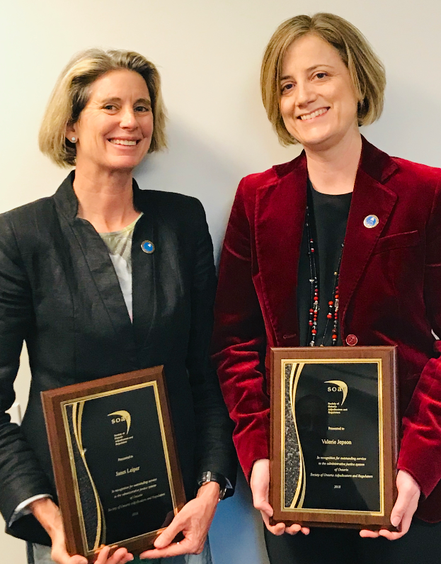 Janet Leiper and Valerie Jepson SOAR Medal 2018