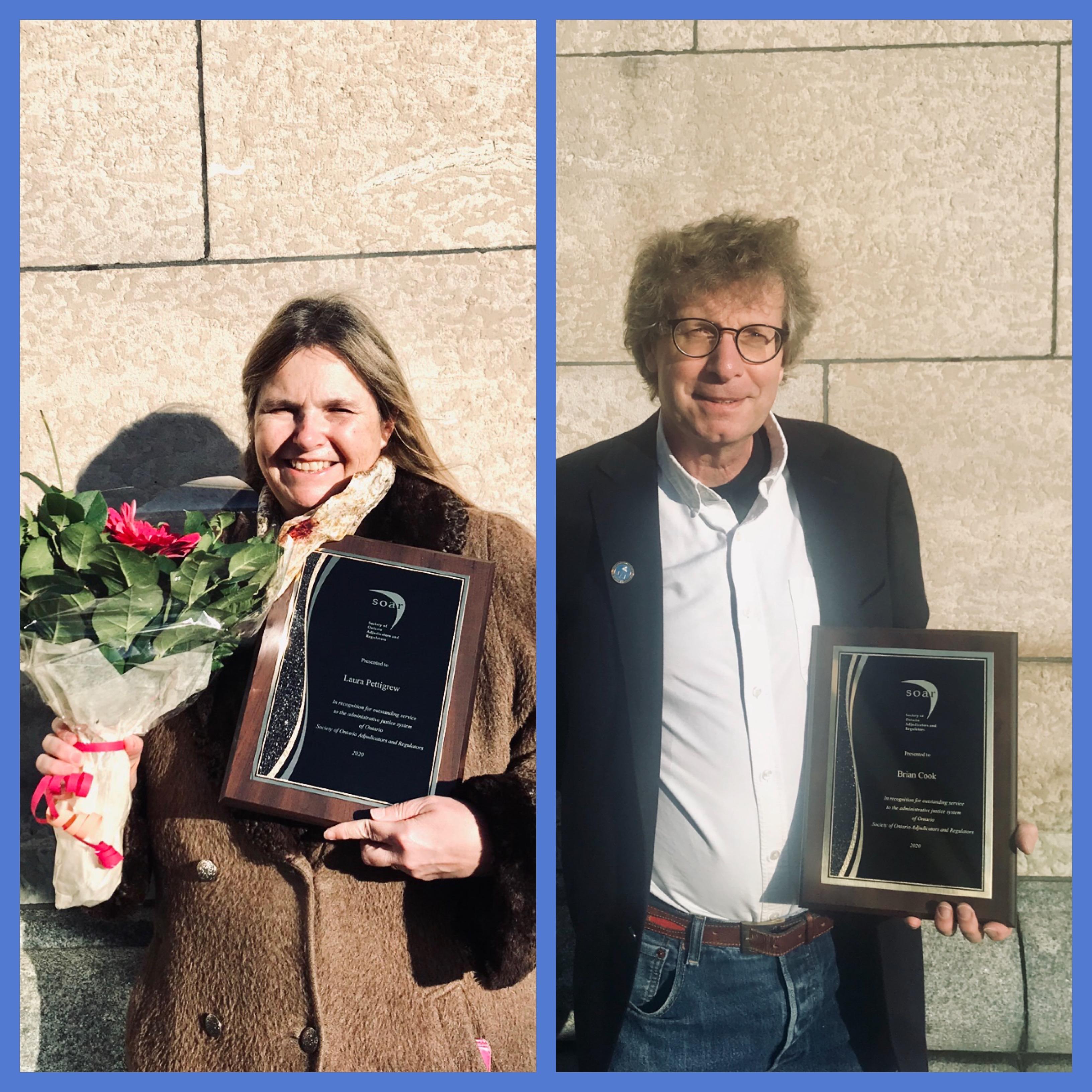 2020 SOAR Medal Recipients Laura Pettigrew and Brian Cook